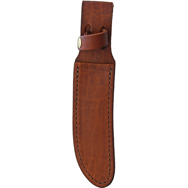 Knife Sheath Leather - SH1206 w/ Thumb Snap - 1.25