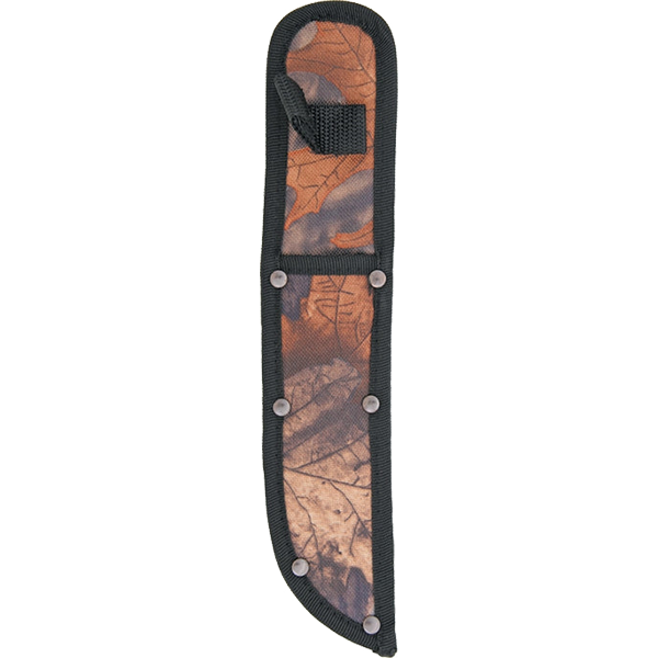 Knife Sheath Nylon - Velcro Closure - Fall Camo - Up to 6