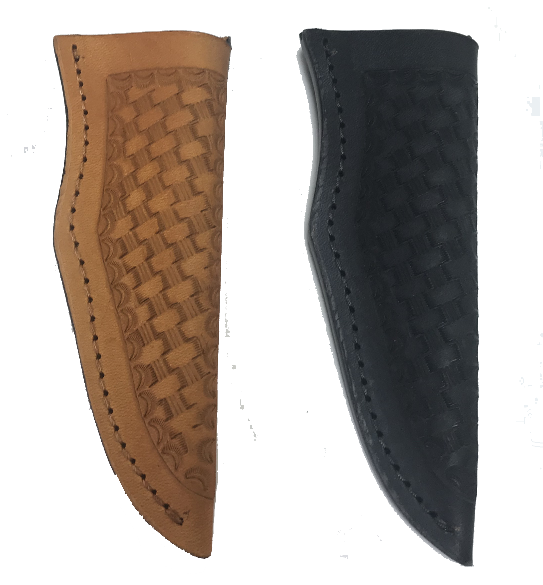 Knife Sheath Tooled Leather - SH525 - 1 1/2