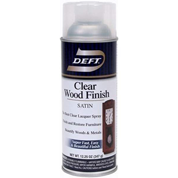 Deft Clear 12 oz Aerosol  Lacquer - Satin