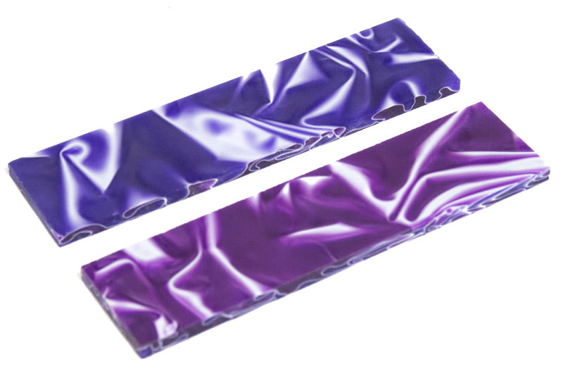 Knife Scales - Blue Purple Swirl 5