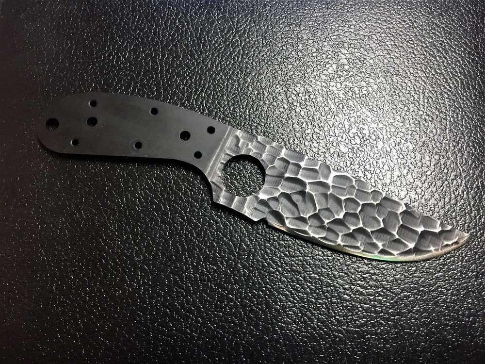 * CNC Produced Buffalo Hump T3 Textured Pattern CNC Knife Blank