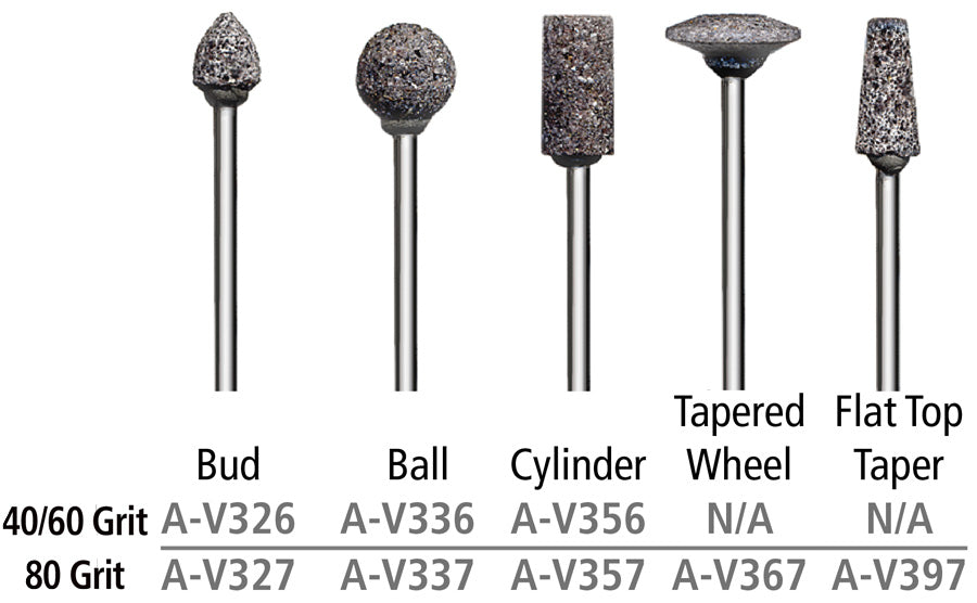 Foredom V Stone Coarse Abrasive Stone 3/32