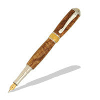 Broadwell Nouveau Sceptre Rhodium & 22kt Gold Fountain Pen Kit