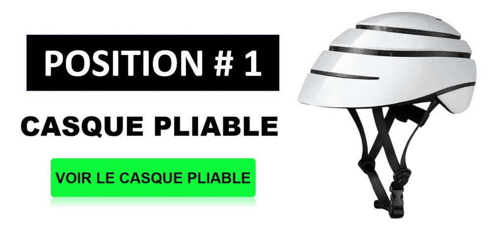 casque trottinette électrique pliable