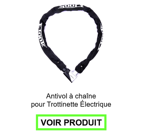 antivol trottinette à chaîne