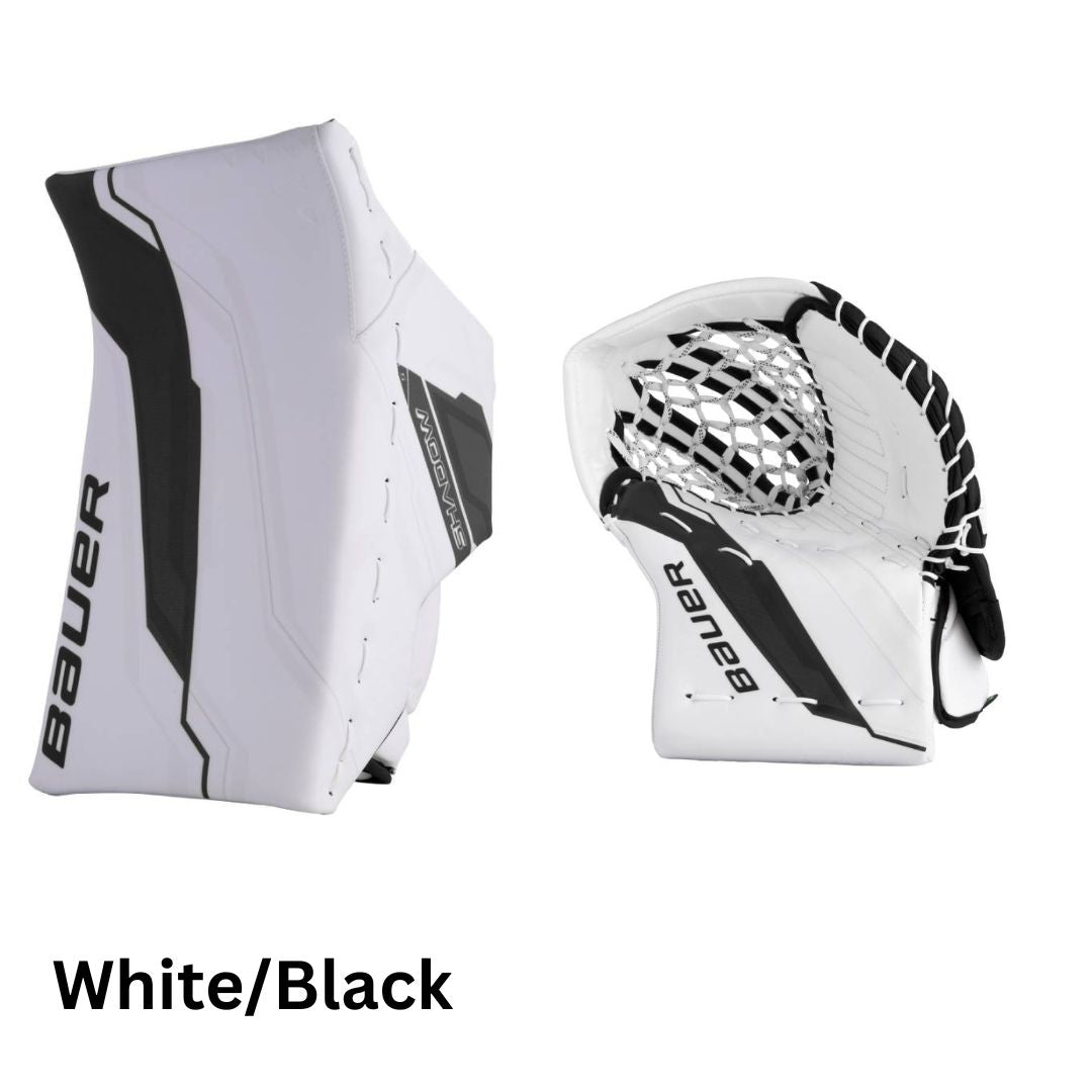 Bauer Senior Supreme Shadow Hockey Goalie Blocker + Trapper