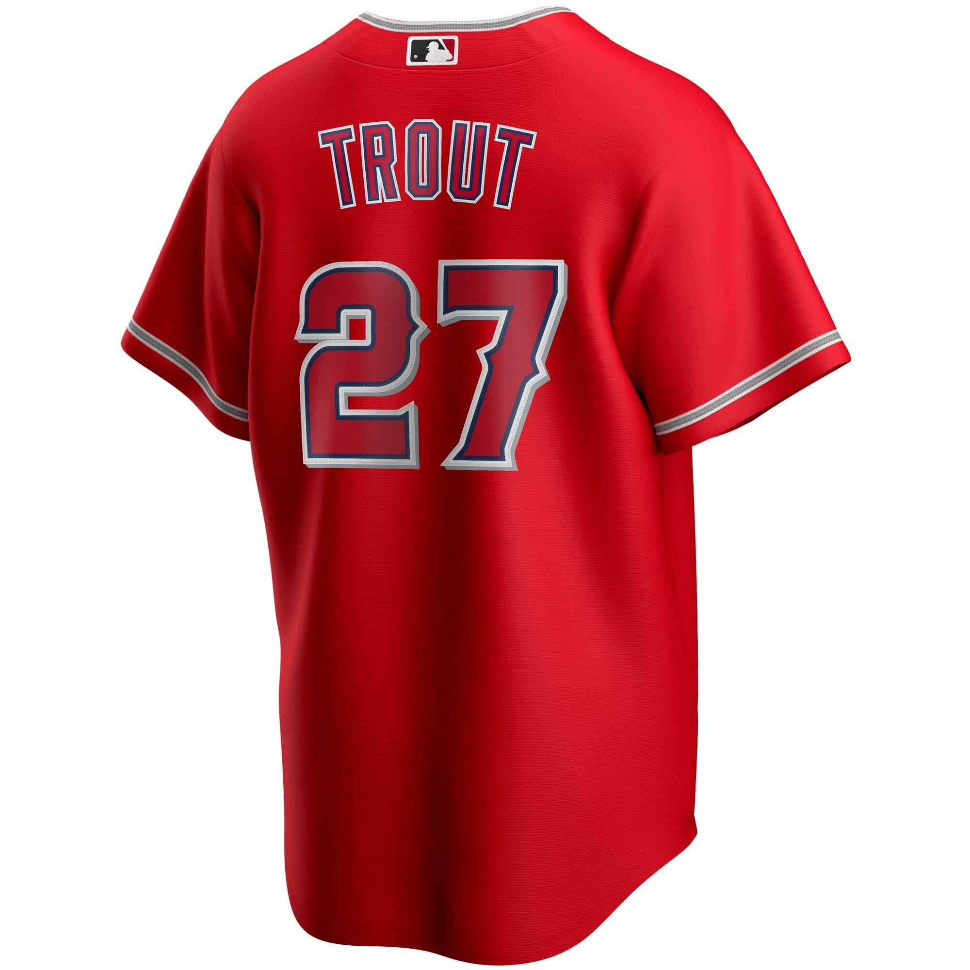 mike trout jersey red