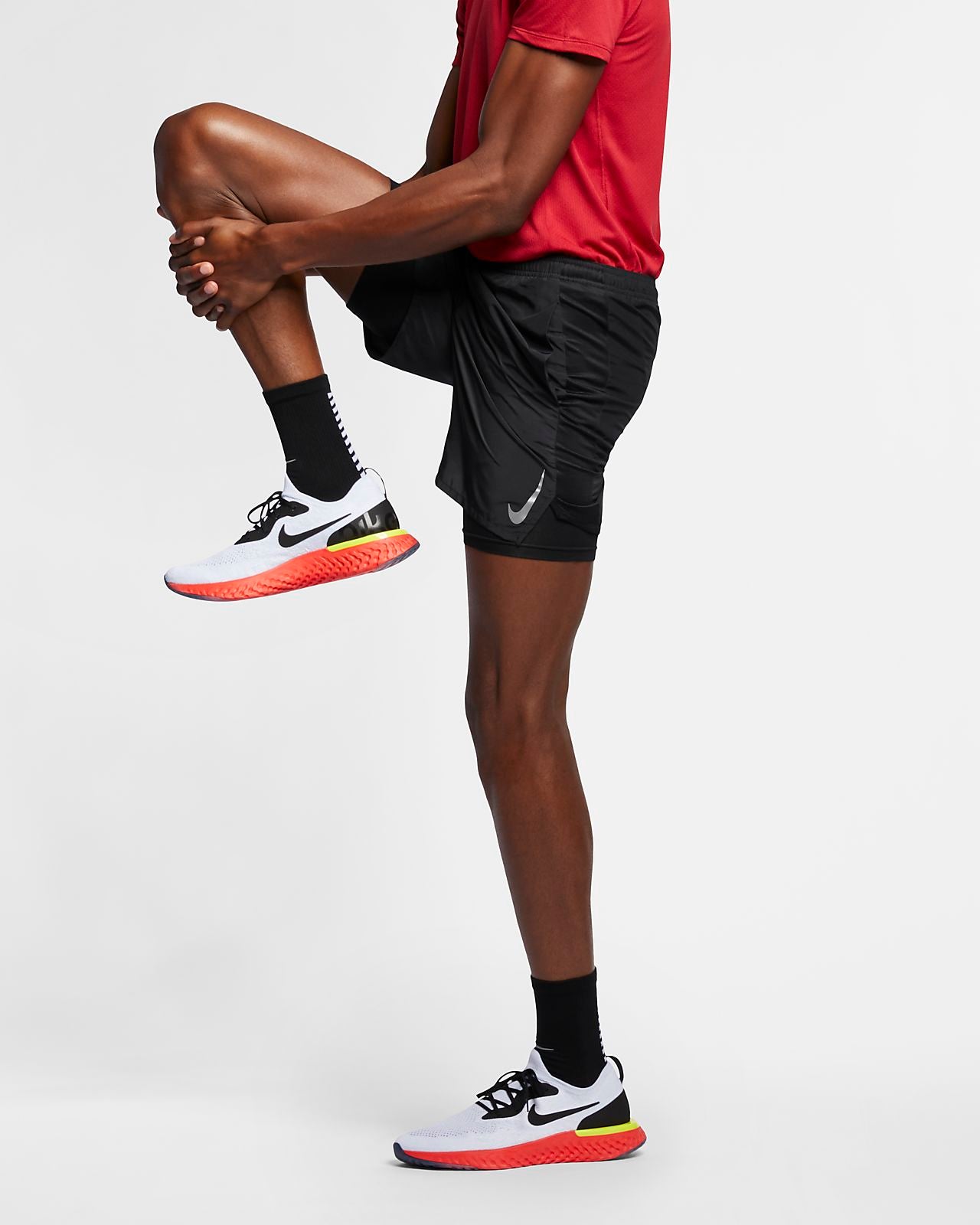 mens nike 2 in 1 running shorts