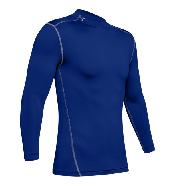 Under Armour Rush ColdGear 2.0 Mock Top - Men's Emotion Blue/Reflective, S  : Clothing, Shoes & Jewelry 