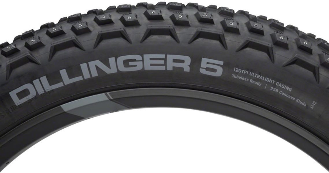 45NRTH Dillinger 5 27.5X4.5 Tubeless Folding Studded Tire