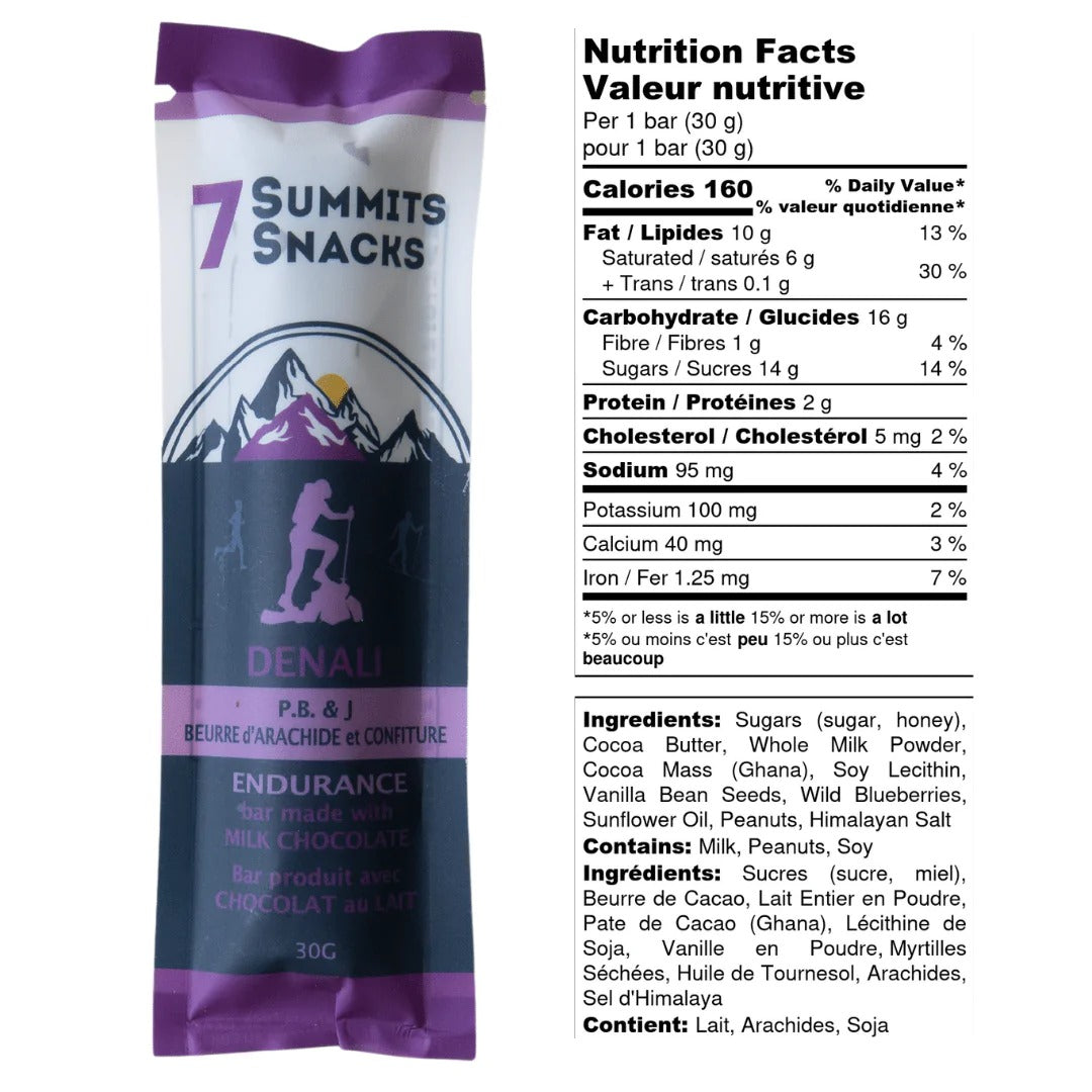 7 Summits Snacks Denali Endurance Bar