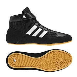Adidas Shoe Wrestling Mat Wizard Hype Black/Gold — Takedown Distribution