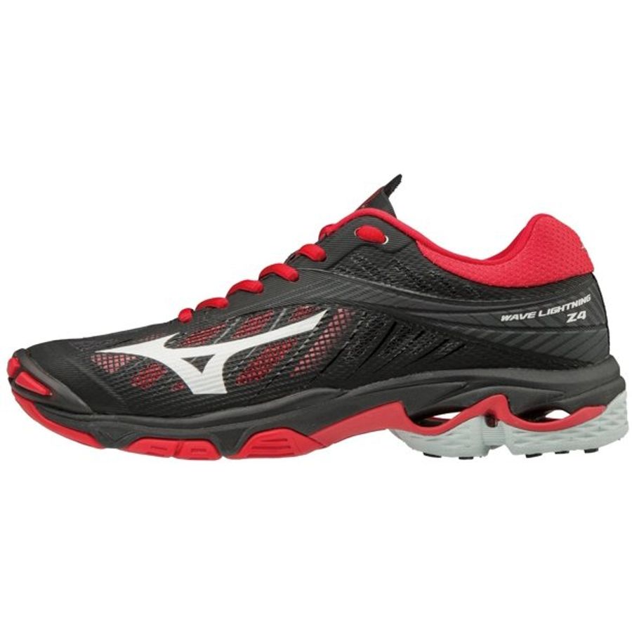 mizuno volleyball shoes black and red
