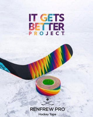 Renfrew Pro Rainbow Pride Cloth Hockey Stick Tape, United Sport & Cycle