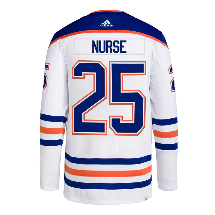 adidas NHL Edmonton Oilers Darnell Nurse Authentic Primegreen Away Jersey