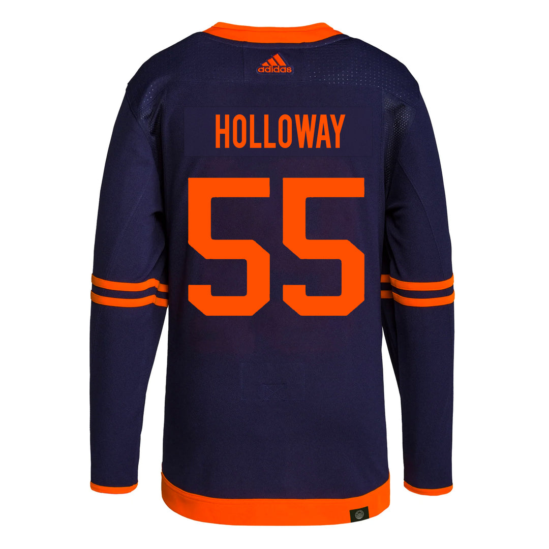 adidas NHL Edmonton Oilers Dylan Holloway Authentic Primegreen Away Je