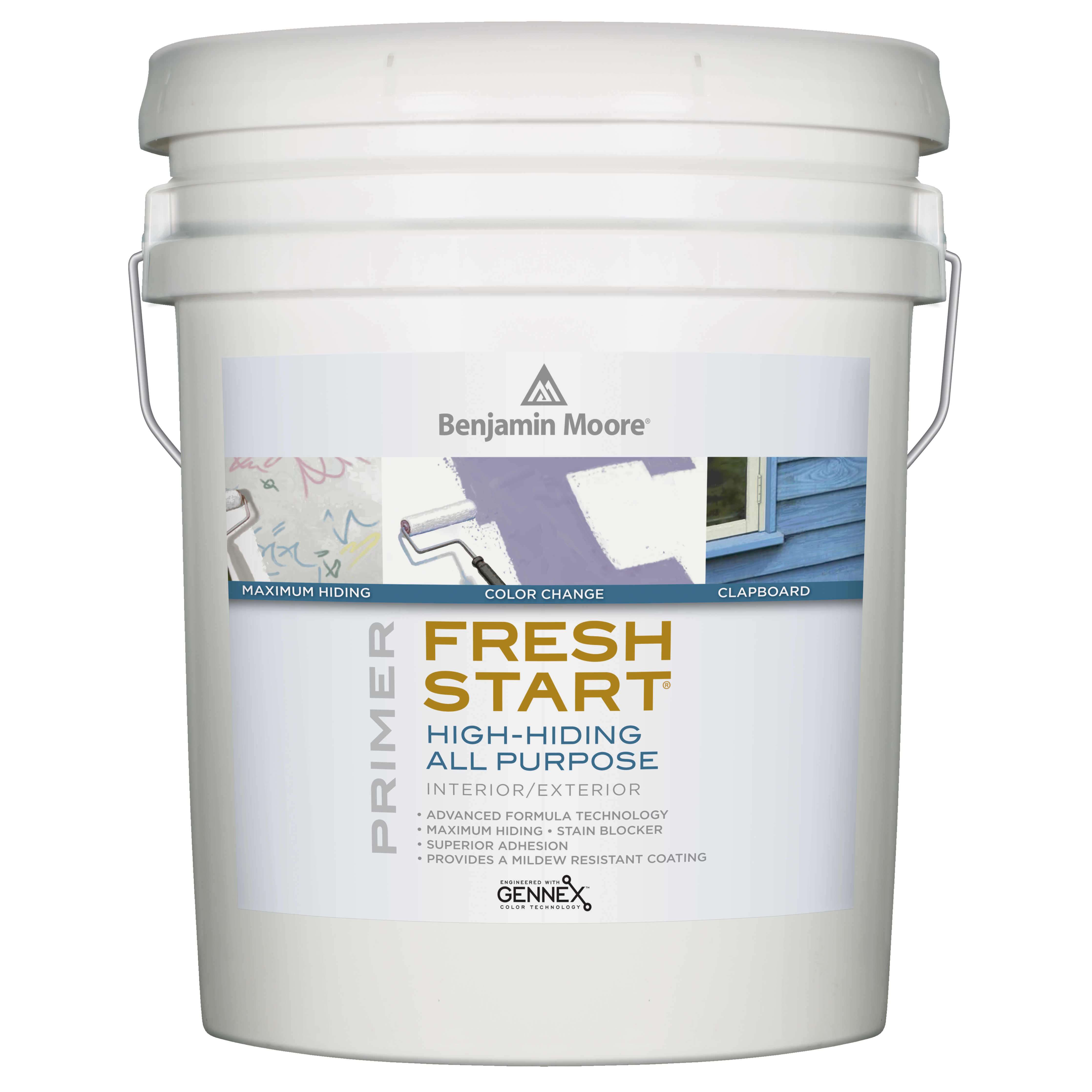 Modern Benjamin Moore Fresh Start Exterior Wood Primer with Simple Decor