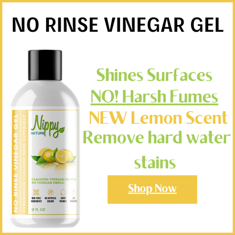no rinse vinegar gel organic cleaning