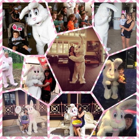 Bunny Mascot Hire Costume brisbane Easter