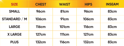 Dr Tom's Men's Size Chart