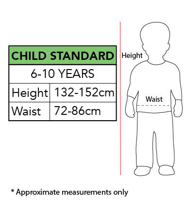 Kids Inflatable T-Rex Size chart