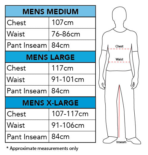 Rick and Morty Costume Size Chart