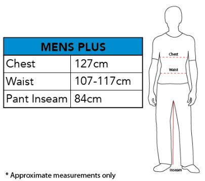 Rubies Men's Plus Size Chart