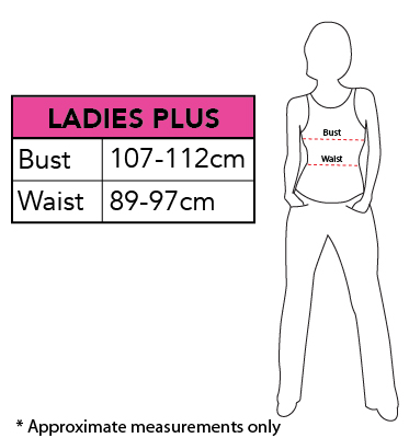Rubies Ladies Plus Size Chart