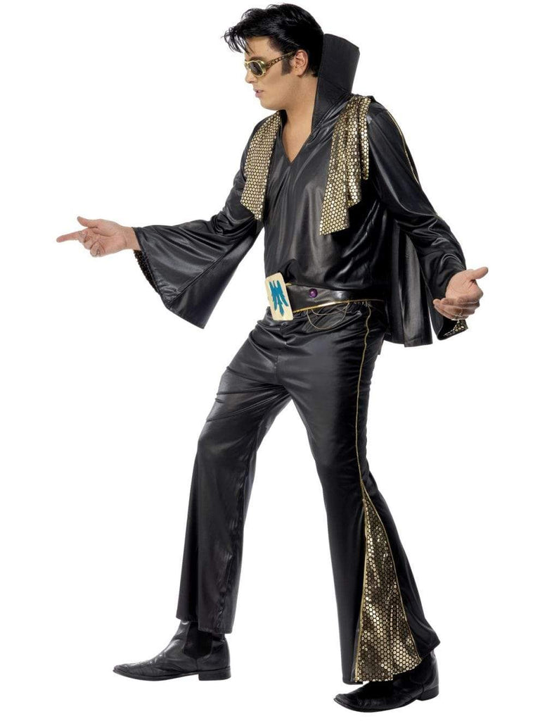 Elvis Black & Gold Adult Men's Costume – Disguises Costumes Hire & Sales