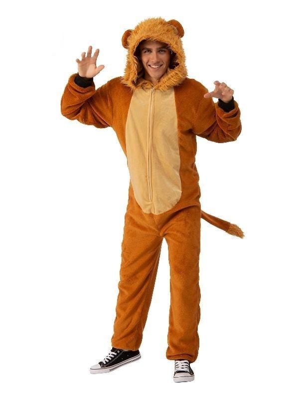 Lion Furry Onesie Costume for Adults – Disguises Costumes Hire & Sales