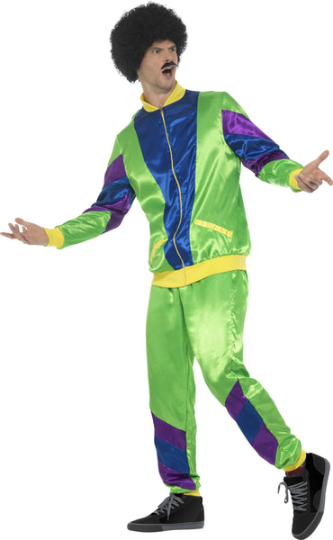 80s Retro Mens Activewear Breakdance Hip Hop Tracksuit Costume ...