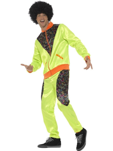 80s Retro Fluoro Mens Breakdance Hip Hop Tracksuit Costume – Disguises ...
