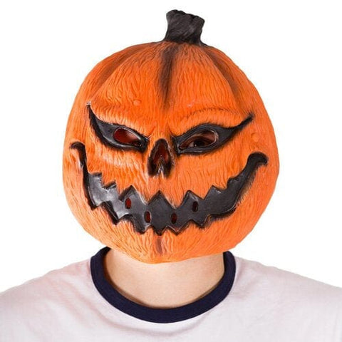 King Pumpkin Full Overhead Costume Mask Adult One Size