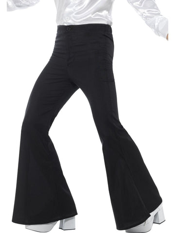 Bell Bottom Disco Pants - White