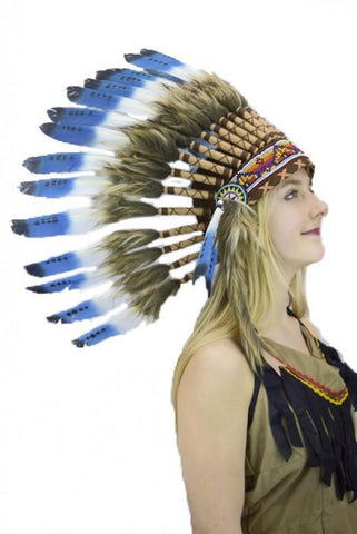 Indian Feather Headdress Quality Native American Chief War Bonnet ...