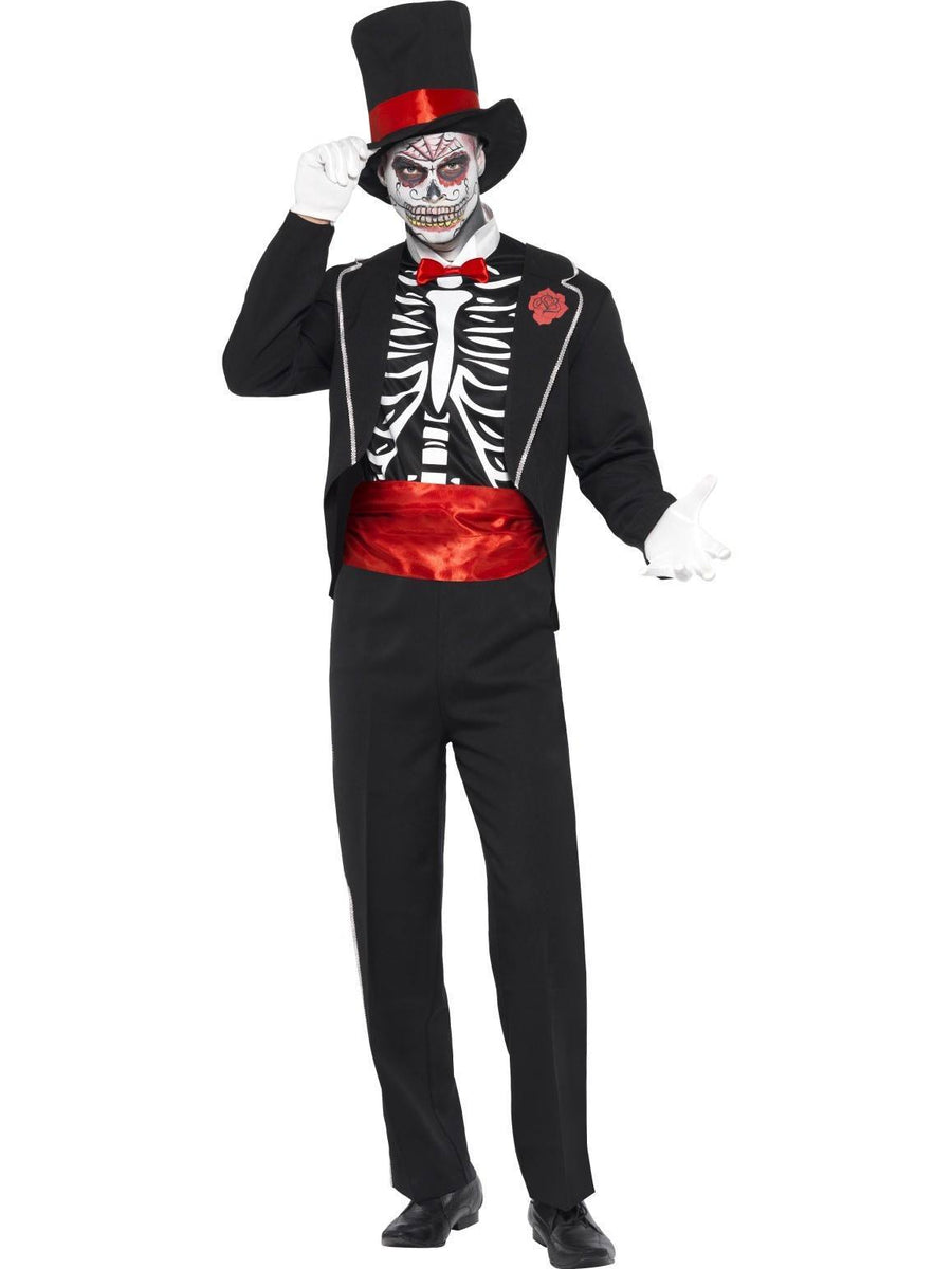 Day of the Dead Mens Costume Mexican Halloween Fancy Dress – Disguises ...