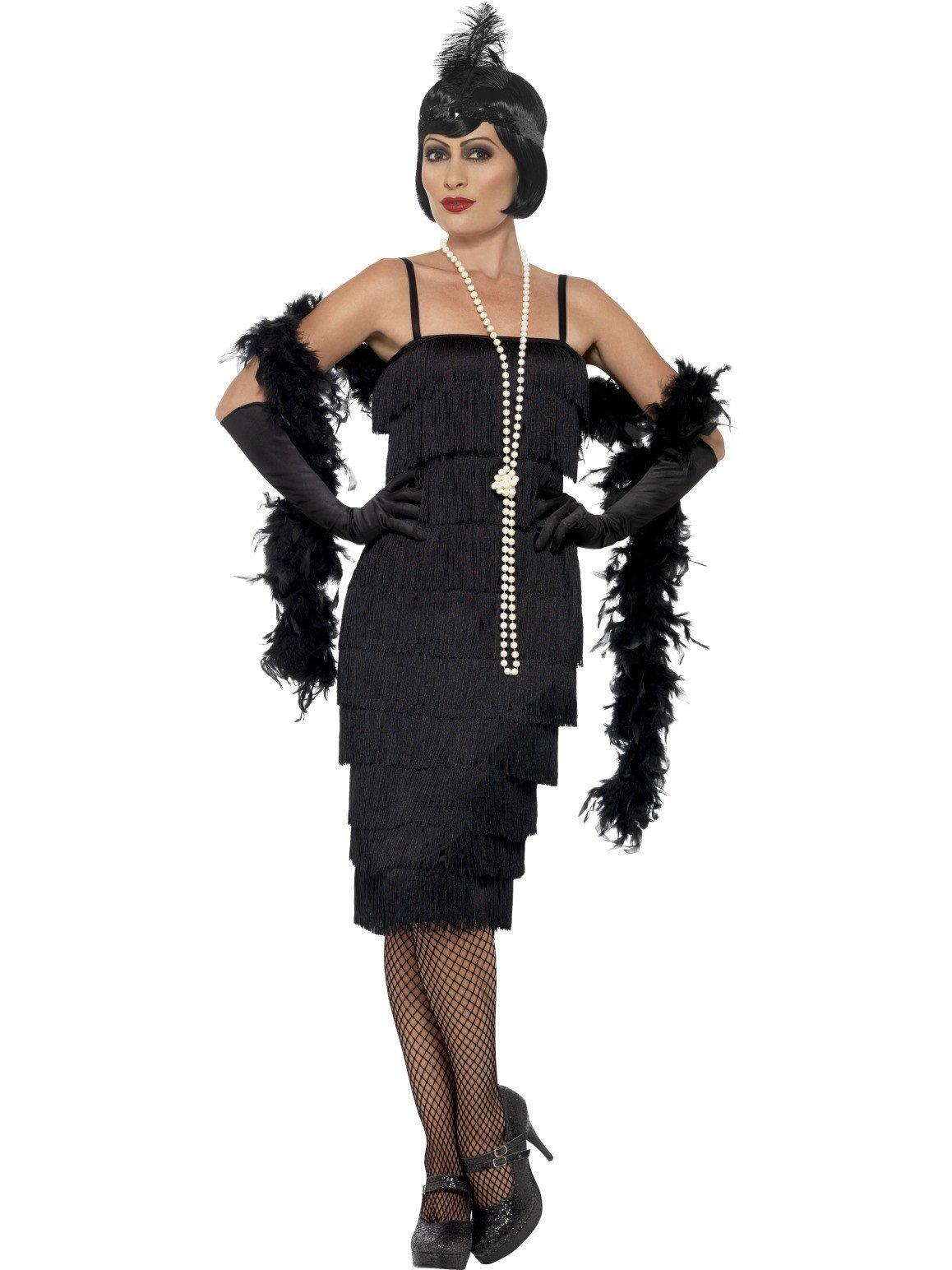 1920 S Longer Fringed Flapper Adult Costume