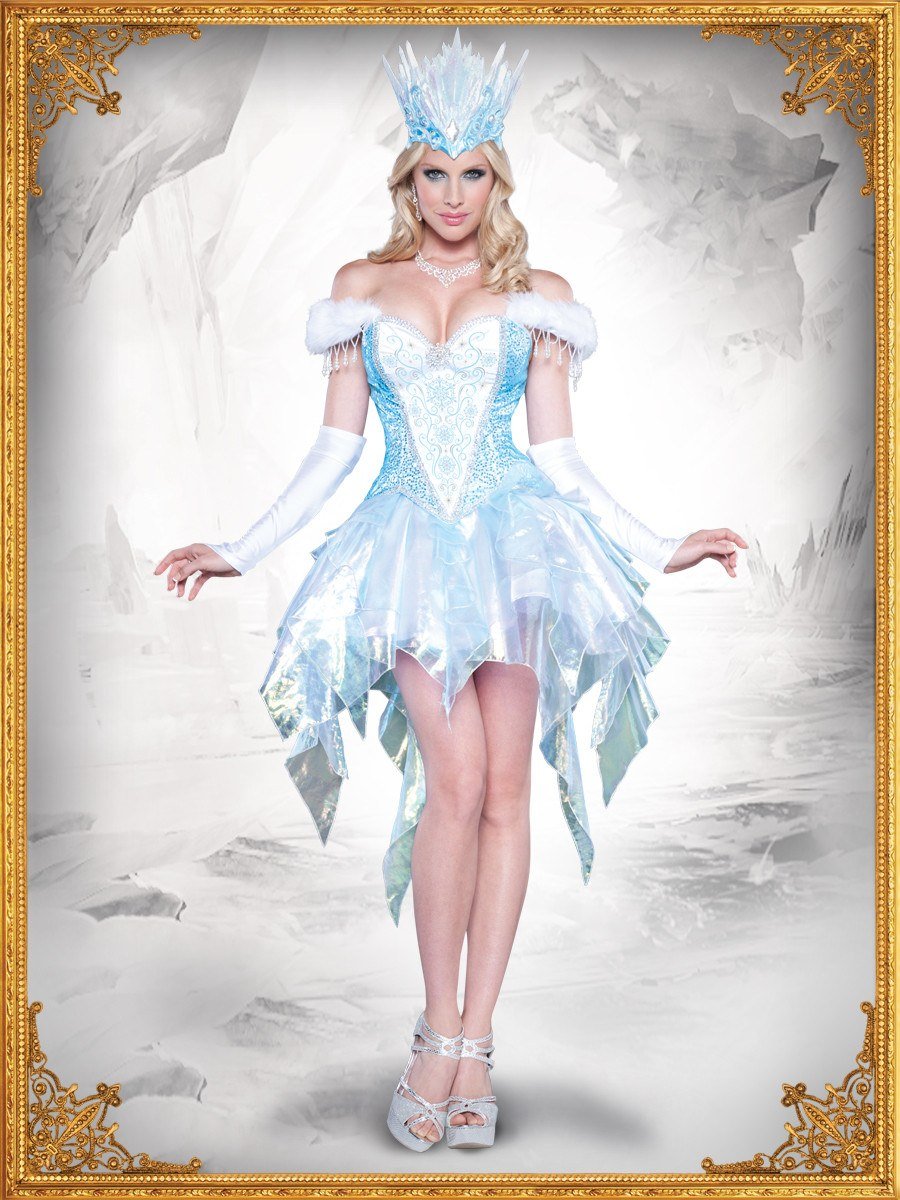 Deluxe Adult Womens Snow Queen Fancy Dress Adult Hire Costume Disguises Costumes Hire And Sales 1562