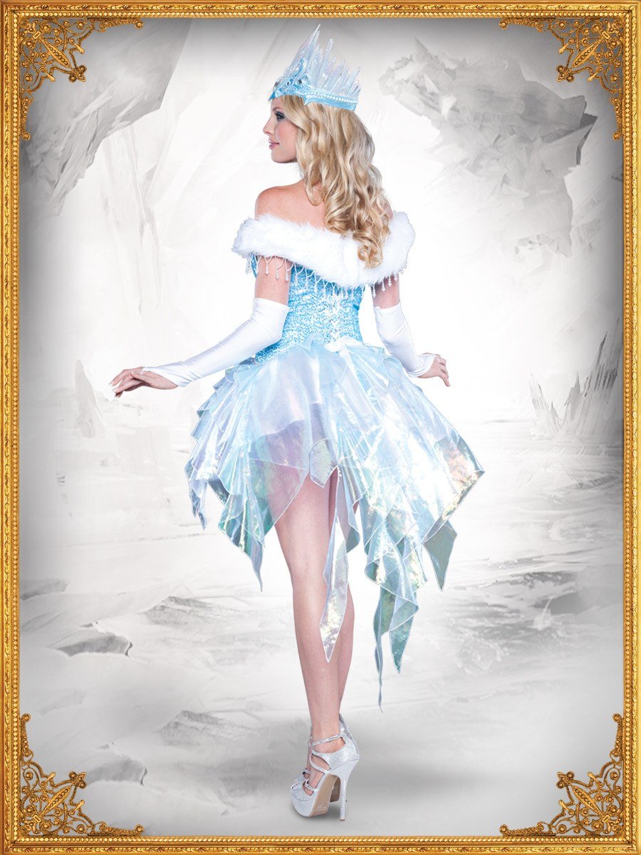 Deluxe Adult Womens Snow Queen Fancy Dress Adult Hire Costume Disguises Costumes Hire And Sales 6508