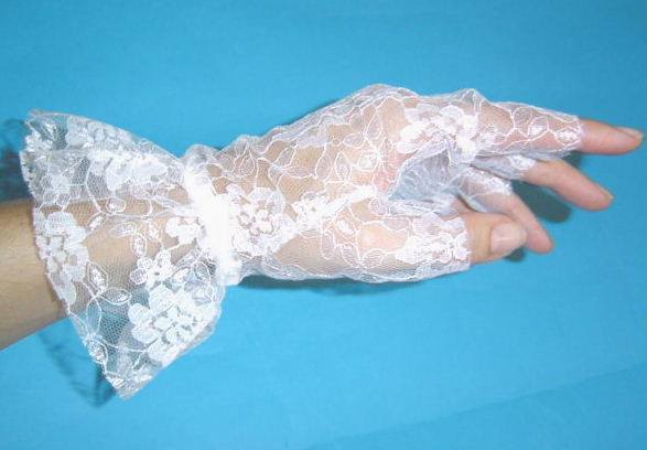 80's lace fingerless gloves