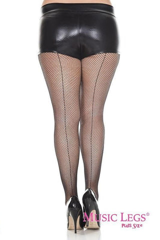 Women Pants Sexy Leggings Open File Plus Size Fishnet Stockings