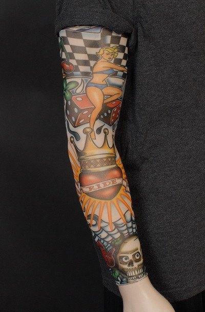 Tattoo Sleeve Hot Rod Disguises Costumes Hire Sales