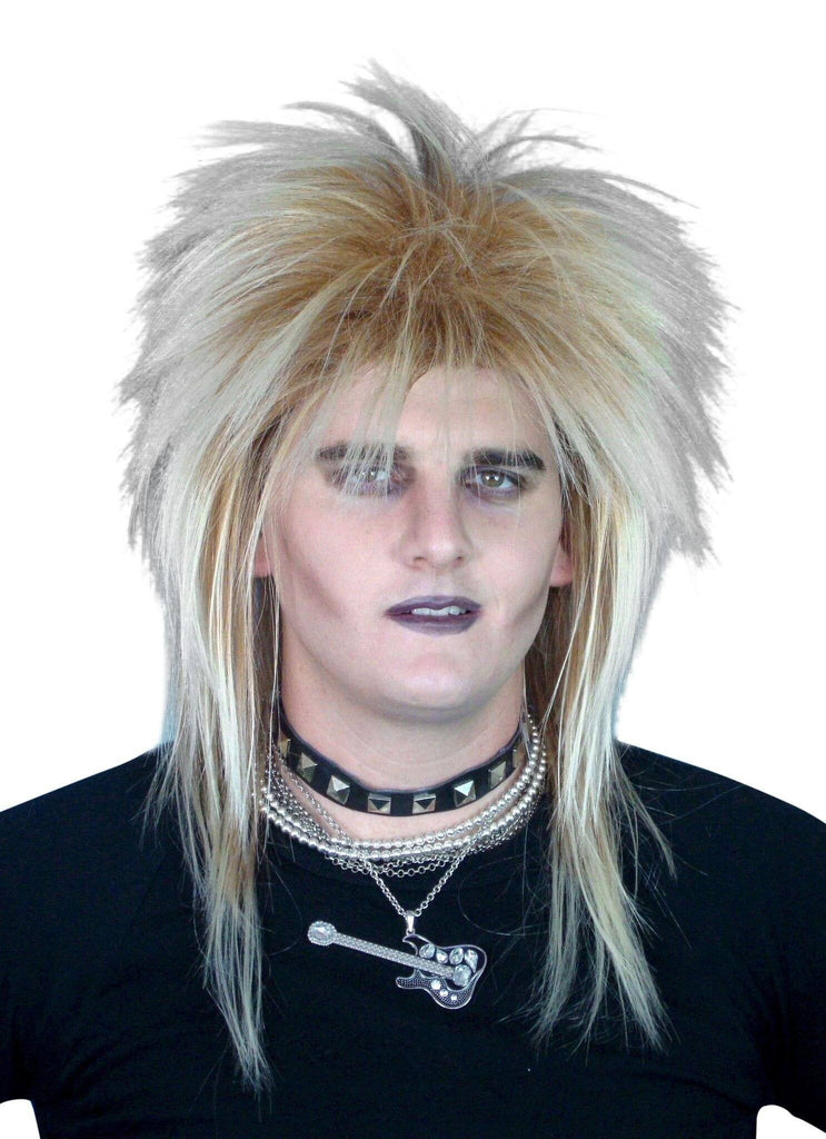 Blonde 1980 S Rock Star Mullet Costume Wig Disguises Costumes