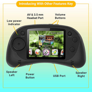 Handheld Portable Digital Screen 200 Preloaded Games , 2.7” Color Display