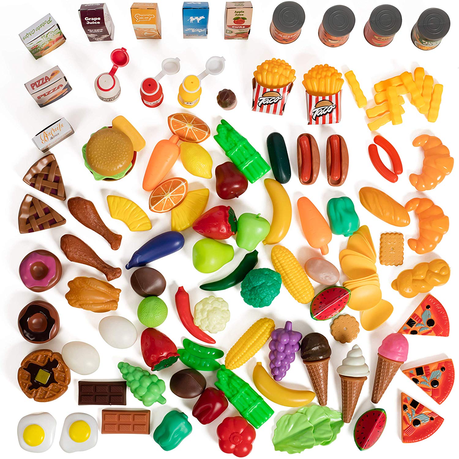 120 piece play food set