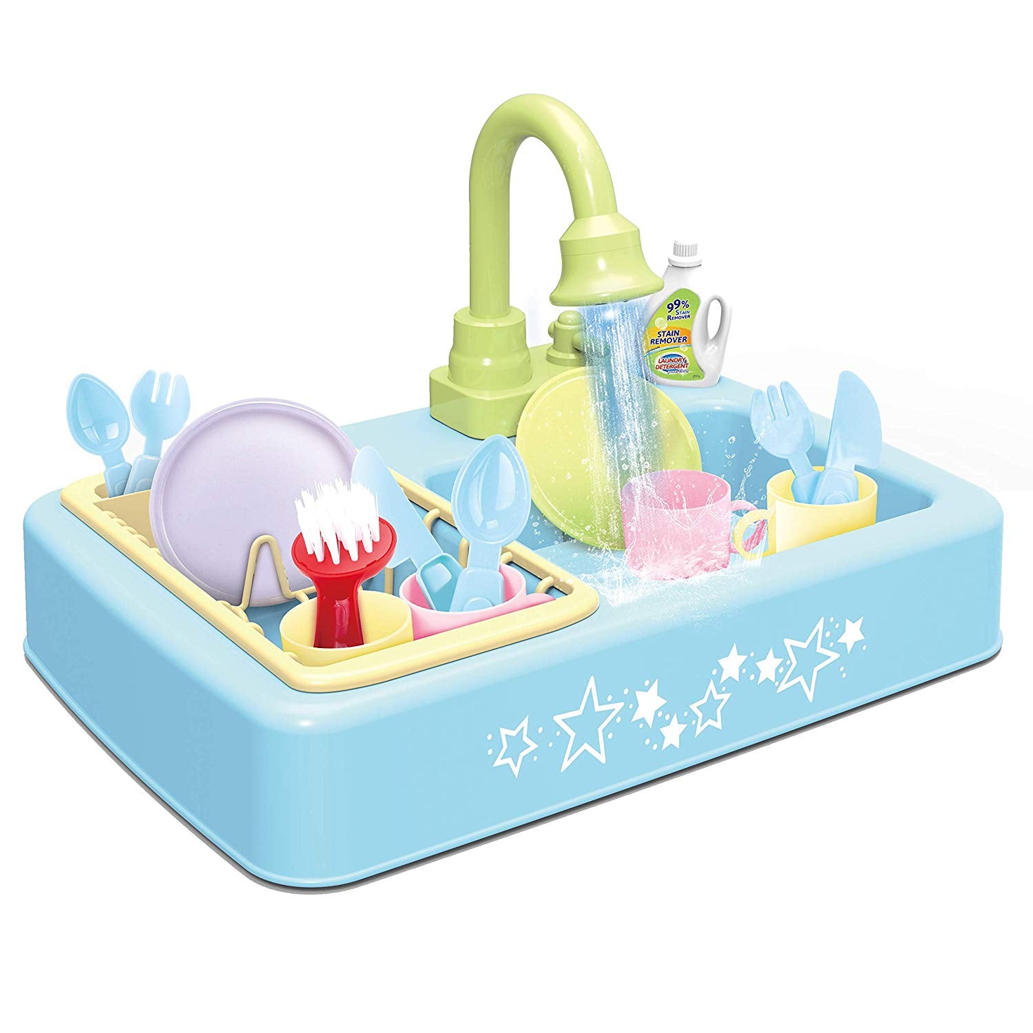 deluxe modern kitchen playset