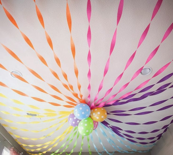 Paper Crepe Party Streamers Decorations Backdrop Streamer Tassels Tissue  Decorative Rainbow Hanging Birthday Wedding 
