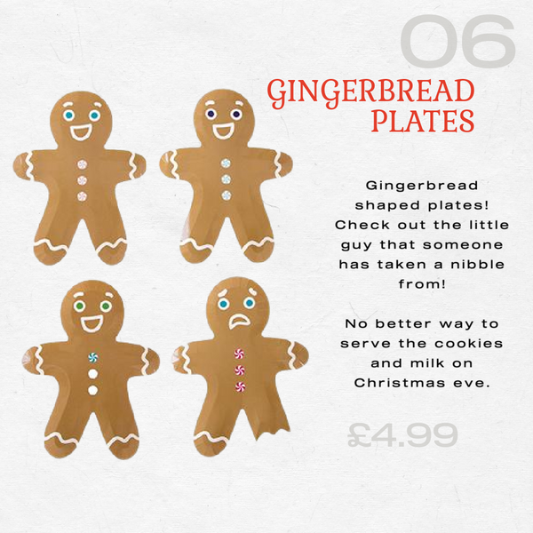 Gingerbread Plates for Christmas