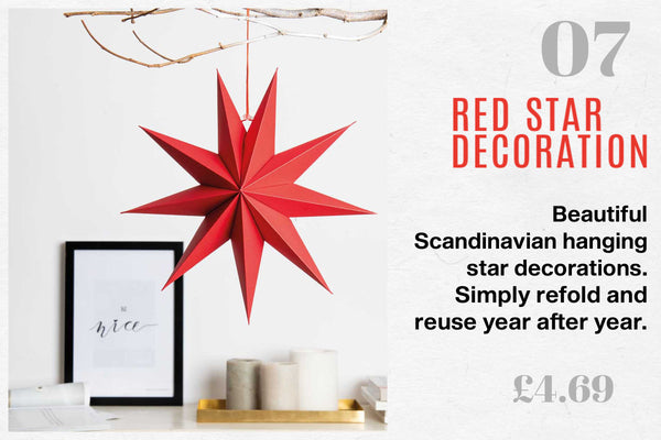 Scandinavian Christmas Stars hanging Decorations